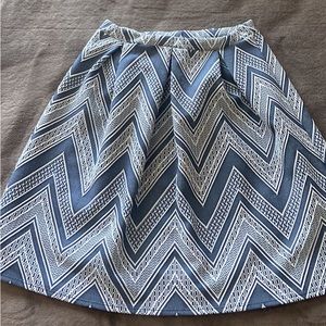 Blue stripped skirt - high waisted